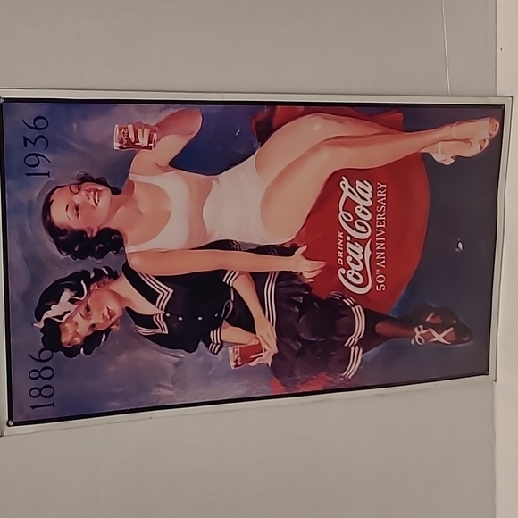COCAL COLA 50TH ANNIVERSARY SIGN - Picture 7 of 7